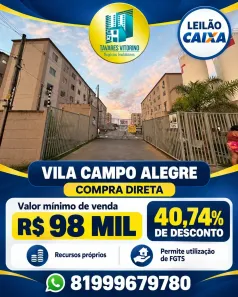 Apartamento com 2 Quartos à venda, 41m² no Sucupira, Jaboatão dos Guararapes