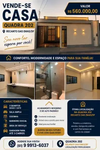 Casa com 3 Quartos à venda, 150m² no Recanto das Emas, Brasília