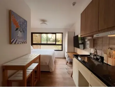 Apartamento com 1 Quarto para alugar, 24m² no Moema, São Paulo