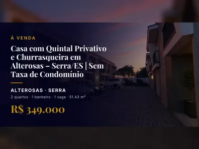 Casa com 2 Quartos à venda, 51m² no Alterosas, Serra
