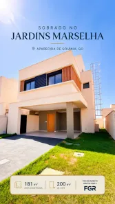 Casa de Condomínio com 4 Quartos à venda, 181m² no Jardins Marselha, Aparecida de Goiânia