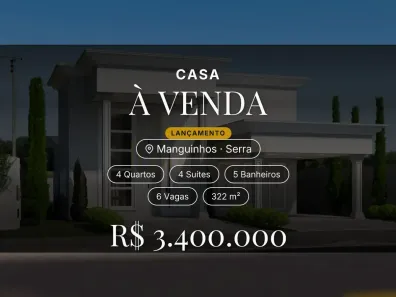 Casa com 4 Quartos à venda, 322m² no Manguinhos, Serra