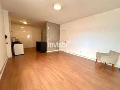 Apartamento com 1 Quarto para alugar, 68m² no Ponta da Praia, Santos
