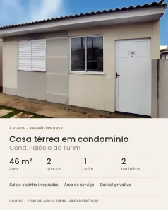 Casa com 2 Quartos à venda, 46m² no Reserva Real, Ribeirão Preto