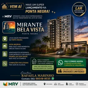 Apartamento com 2 Quartos à venda, 48m² no Ponta Negra, Manaus