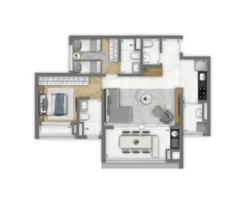 Apartamento com 2 Quartos à venda, 61m² no Vila Clementino, São Paulo