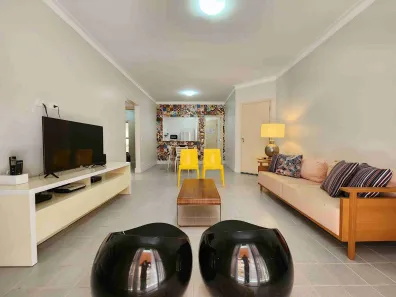 Apartamento com 3 Quartos para alugar, 110m² no Pitangueiras, Guarujá