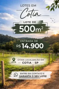 Lote/Terreno à venda, 500m² no Colonial Village (Caucaia do Alto), Cotia