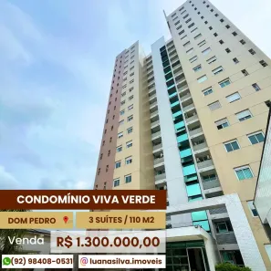 Apartamento com 3 Quartos à venda, 110m² no Dom Pedro I, Manaus