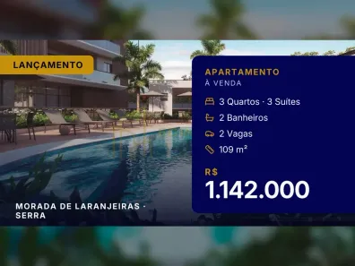 Apartamento com 3 Quartos à venda, 109m² no Morada de Laranjeiras, Serra