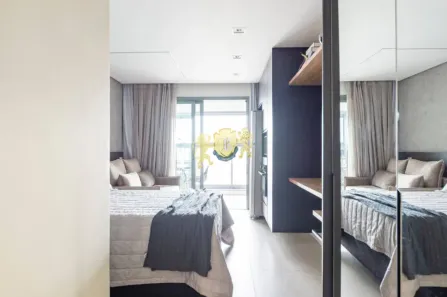 Flat com 1 Quarto para alugar, 30m² no Indianópolis, São Paulo