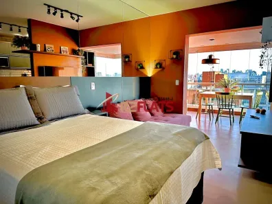 Flat com 1 Quarto para alugar, 37m² no Indianópolis, São Paulo