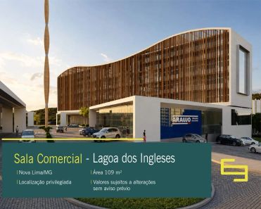 Sala Comercial à venda, 109m² no Alphaville - Lagoa dos Ingleses, Nova Lima