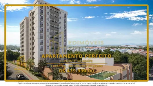Apartamento com 3 Quartos à venda, 92m² no Conjunto Jacaraípe, Serra