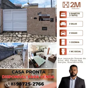 Casa com 2 Quartos à venda, 69m² no Guarabira, Guarabira