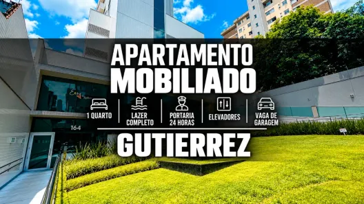 Apartamento com 1 Quarto para alugar, 37m² no Gutierrez, Belo Horizonte