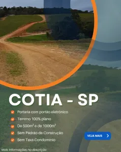 Lote/Terreno à venda, 1000m² no Centro, Cotia