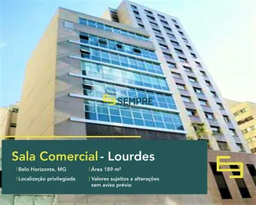 Sala Comercial à venda, 190m² no Lourdes, Belo Horizonte
