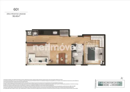 Apartamento com 1 Quarto à venda, 38m² no Praia do Canto, Vitória