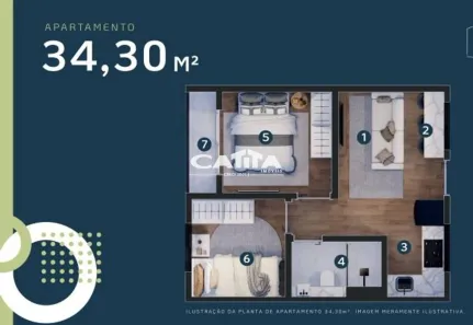 Apartamento com 2 Quartos à venda, 34m² no Vila Carrão, São Paulo