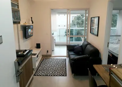 Apartamento com 1 Quarto para alugar, 34m² no Brooklin Paulista, São Paulo