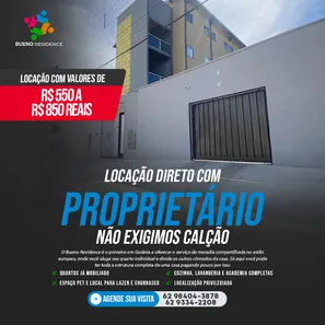Kitnet com 1 Quarto para alugar, 14m² no Setor Sol Nascente, Goiânia