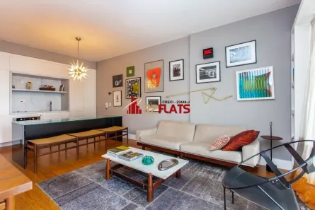 Apartamento com 1 Quarto para alugar, 76m² no Vila Nova Conceição, São Paulo