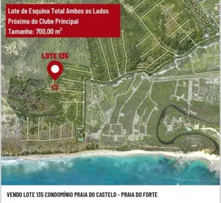 Lote/Terreno à venda, 700m² no , Mata de São João