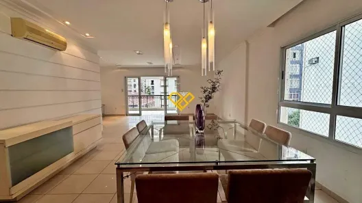 Apartamento com 3 Quartos para alugar, 188m² no Gonzaga, Santos