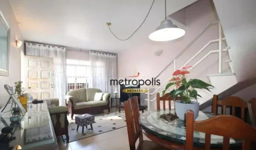 Sobrado com 3 Quartos à venda, 118m² no Campestre, Santo André