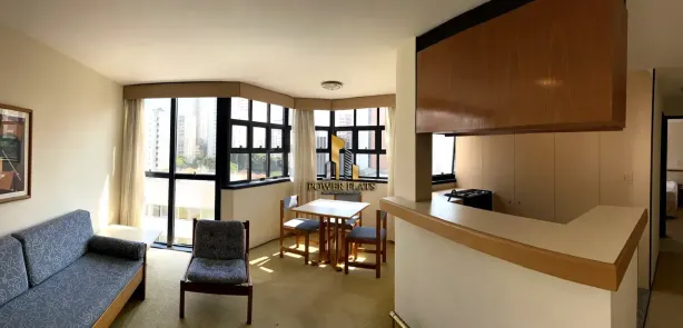 Flat com 1 Quarto para alugar, 50m² no Santo Amaro, São Paulo