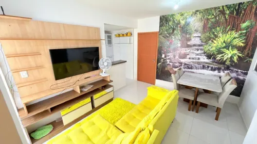 Apartamento com 2 Quartos para alugar, 57m² no Alto do Calhau, São Luís