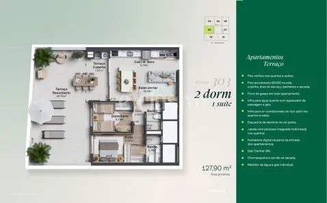 Apartamento com 2 Quartos à venda, 128m² no Canto, Florianópolis