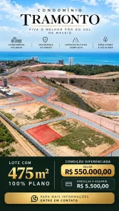 Lote/Terreno à venda, 475m² no Guaxuma, Maceió