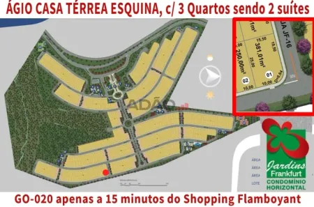 Casa de Condomínio com 3 Quartos à venda, 110m² no Jardins Frankfurt, Senador Canedo