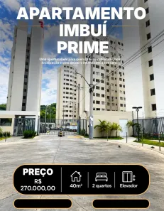 Apartamento com 2 Quartos à venda, 40m² no Narandiba, Salvador