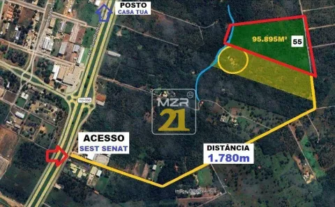 Lote/Terreno à venda, 95895m² no Plano Diretor Norte, Palmas