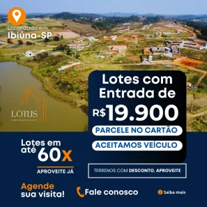 Lote/Terreno à venda, 600m² no Centro, Ibiúna