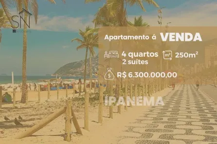 Apartamento com 4 Quartos à venda, 250m² no Ipanema, Rio de Janeiro