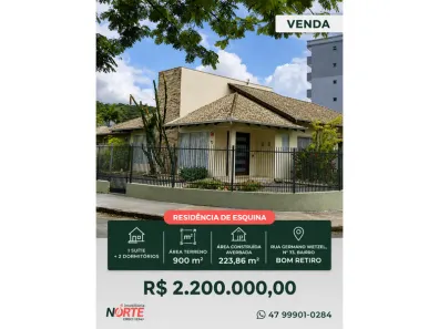 Casa com 3 Quartos à venda, 223m² no Bom Retiro, Joinville