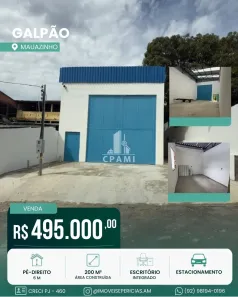 Galpão/Depósito/Armazém à venda, 190m² no Mauazinho, Manaus