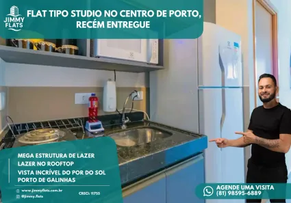 Apartamento com 1 Quarto à venda, 25m² no Porto de Galinhas, Ipojuca
