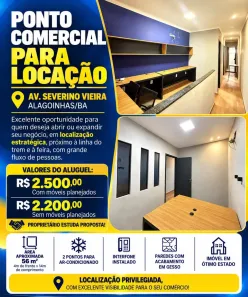Ponto Comercial para alugar, 56m² no Juracy Magalhães, Alagoinhas