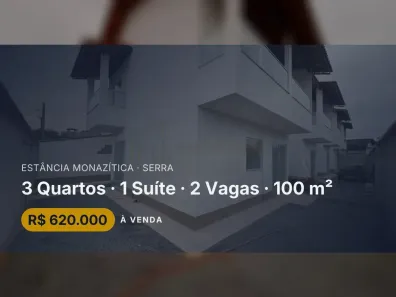 Casa com 3 Quartos à venda, 100m² no Estância Monazítica, Serra