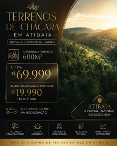 Lote/Terreno à venda, 600m² no Vila Santista, Atibaia