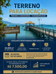 Lote/Terreno para alugar, 25000000m² no Canasvieiras, Florianópolis