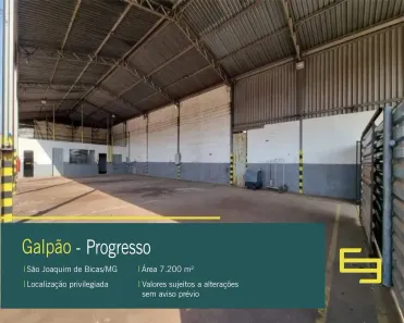Galpão/Depósito/Armazém para alugar, 7200m² no Progresso, São Joaquim de Bicas
