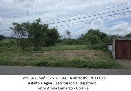 Lote/Terreno à venda, 343m² no Condomínio Amin Camargo, Goiânia