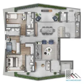 Apartamento com 3 Quartos à venda, 143m² no Vila Olímpia, São Paulo
