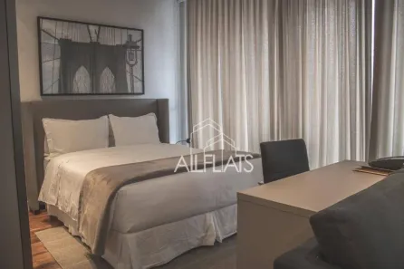 Flat com 1 Quarto para alugar, 42m² no Vila Olímpia, São Paulo